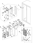 FREEZER COMPARTMENT Diagram and Parts List for RH2777AT  Maytag Refrigerator
