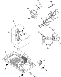 INTERNAL CONTROL / LATCH ASY / BASE Diagram and Parts List for ME1240SC  Magic Chef Microwave