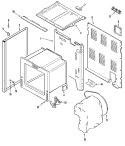 BODY Diagram and Parts List for AER4111AAW  Amana Range