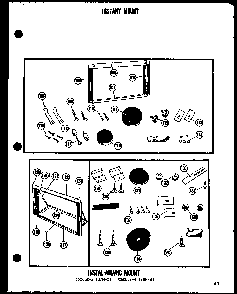 Instant Mount Diagram and Parts List for 11-2G P54390-75R Amana Air Conditioner