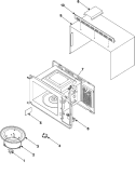 BODY / CAVITY / ELEMENTS Diagram and Parts List for MR1032CBC  Amana Microwave