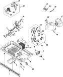 INTERNAL CONTROL / LATCH ASY / BASE Diagram and Parts List for MR1032CBC  Amana Microwave