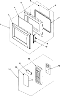 Part Location Diagram of DE34-00157D Samsung SWITCH MEMBRANE;MW1245BC