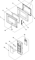 Part Location Diagram of YRAS22LED53 Whirlpool DISCONTINUED