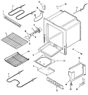 OVEN / BASE Diagram and Parts List for AER5712BAB  Amana Range