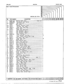 Freezer Door Page 2 Diagram and Parts List for 24882  Jenn-Air Refrigerator