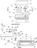 CONTROL PANEL & TOP Diagram and Parts List for PAV2755AAW  Maytag Washer