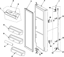 REFRIGERATOR DOOR Diagram and Parts List for RS255BABB  Maytag Refrigerator