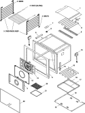 OVEN CAVITY Diagram and Parts List for RJRD3010A  Maytag Range