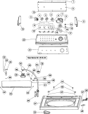 CONTROL PANEL & TOP (AAV9000) Diagram and Parts List for AAV9000AGW  Admiral Washer