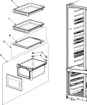 Part Location Diagram of DA97-02955A Samsung Assembly SHELF FRE-LOW;NEXT,