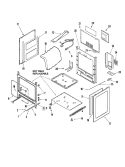CABINET Diagram and Parts List for AGR5825RDB  Amana Range