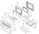 Part Location Diagram of 74010545 Whirlpool HINGE-DOOR