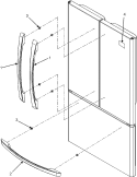 Part Location Diagram of W10119671 Whirlpool HANDLE