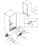 CABINET BACK / FRONT ROLLERS Diagram and Parts List for MFI2568AEB  Maytag Refrigerator