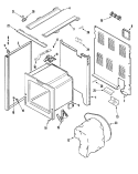 BODY Diagram and Parts List for AER5710BAH  Amana Range
