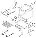 OVEN / BASE Diagram and Parts List for CE38800BAS  Crosley Range