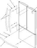 HANDLES Diagram and Parts List for MFI2067AEB  Maytag Refrigerator