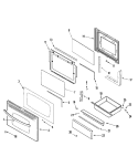 DOOR / DRAWER (STL) (SERIES 12) Diagram and Parts List for CE38800BAS  Crosley Range