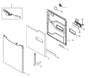 DOOR Diagram and Parts List for MDBS661AWB  Maytag Dishwasher