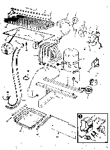 Refrigerator Unit Compartment & System Diagram and Parts List for JRTI234B M8C05A Jenn-Air Refrigerator