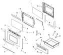 DOOR / DRAWER (SERIES 15) Diagram and Parts List for LER3330AAW  Admiral Range