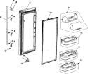 Part Location Diagram of DA61-02363A Samsung SUPPORT-CAP HANDLE,LOW;N