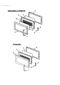 DOOR Diagram and Parts List for JMV8196ACB  Jenn-Air Microwave