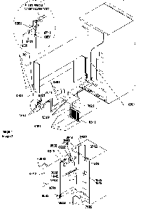 Cabinet Back Diagram and Parts List for TLC16V-P1311801WW  Amana Refrigerator