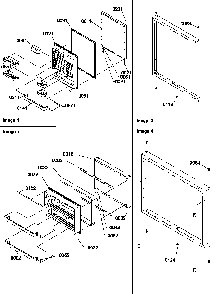 Door Assemblies Diagram and Parts List for BC21VL-P1321506WL  Amana Refrigerator