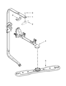 Upper Wash And Rinse Parts Diagram and Parts List for MDB6949SDE0  Maytag Dishwasher