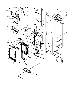 Evap And Air Handling Diagram and Parts List for 2599CIWEA-P1170601WL  Amana Refrigerator