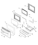 Part Location Diagram of 74011478 Whirlpool PANEL- DOO