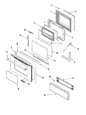 DOOR / ACCESS PANEL (SER PRE 10) Diagram and Parts List for JDS9865BDP  Jenn-Air Range
