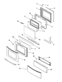 DOOR / ACCESS PANEL (SER PRE 10) Diagram and Parts List for JES9900BAS  Jenn-Air Range