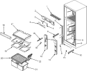 REFRIGERATOR COMPARTMENT Diagram and Parts List for GT8202PEKW  Maytag Refrigerator