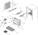 FREEZER COMPARTMENT Diagram and Parts List for GT8202PEKW  Maytag Refrigerator