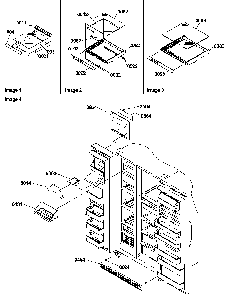 Shelf, Crisper Assemblies & Toe Grill Diagram and Parts List for SCD22TBL-P1303515WL  Amana Refrigerator