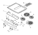 Part Location Diagram of WPW10206087 Whirlpool Touchpad and Control Panel, Stainless