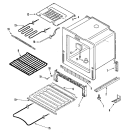 OVEN / BASE Diagram and Parts List for JES9750BAB  Jenn-Air Range
