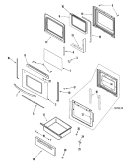 DOOR / DRAWER Diagram and Parts List for PERL451ACQ  Maytag Range