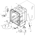 TUB Diagram and Parts List for MDC4650AWB  Maytag Dishwasher