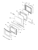 DOOR (SER PRE 11) Diagram and Parts List for JDS8850BDB  Jenn-Air Range