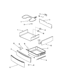 WARMING DRAWER Diagram and Parts List for JDS8850BDB  Jenn-Air Range