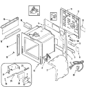 BODY Diagram and Parts List for JES8850BCW  Jenn-Air Range