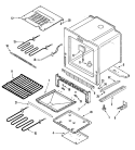 OVEN / BASE Diagram and Parts List for JES8750BAF  Jenn-Air Range