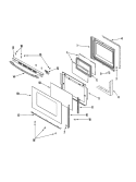 DOOR Diagram and Parts List for MEP5775BAB  Maytag Range