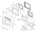 DOOR / DRAWER Diagram and Parts List for CER3735ACZ  Magic Chef Range