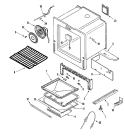 OVEN / BASE Diagram and Parts List for JGS8860BDP  Jenn-Air Range