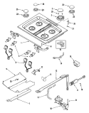GAS CONTROLS Diagram and Parts List for JGS8750BDS  Jenn-Air Range